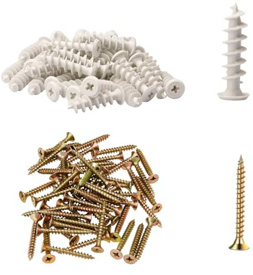 MANICAF Tasselli isolanti, 40tassello, set di 15 mm x 45 mm polistirolo, tasselli autoforanti in schiuma rigida