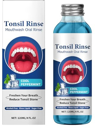 KOAHDE Bain de Bouche Oral à l'Huile de Coco Naturel,Huile De Menthe Poivrée Pour Blanchir Les Dents,Bouche à l'Huile de Noix de Coco et de Menthe Poivrée,120ML,1PC