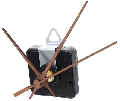 HONITANO Movimiento de Reloj de Cuarzo Mecanismo del Reloj de Pared Material Plástico de Madera Negra y Diseño Simple para Reparación Diy para Restaurante