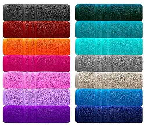 Lashuma 2er Set Frottee Baby Waschlappen weich Anthrazit - Grau, London Seiflappen Set klein