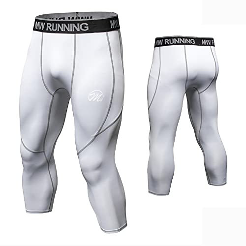MEETWEE Kompressionshose Herren, Sport Leggings Lange Laufhosen Atmungsaktiv Funktionsunterhose Tights Unterhose
