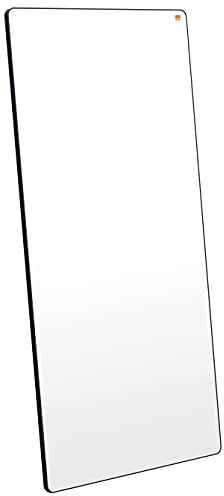 Nobo Portable Magnetic Steel Whiteboard, 1800 x 900 mm, Black Trim, Double-Sided, Lightweight, Move & Meet Collaboration System, White, 1915564