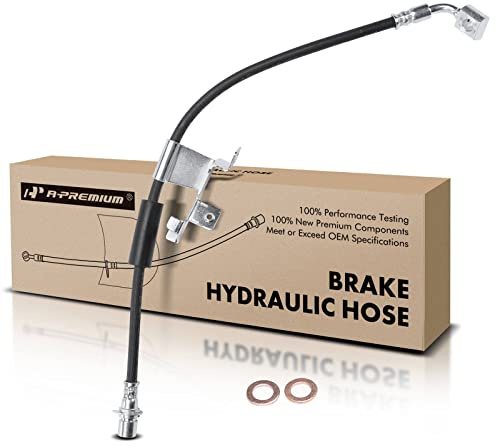 A-Premium Front Passenger Brake Hydraulic Hose Compatible with Chevy, GMC and Cadillac Models - Silverado 1500, Tahoe, Avalanche, Sierra 1500, Yukon(XL), Escalade, Escalade ESV, Escalade EXT, Suburban
