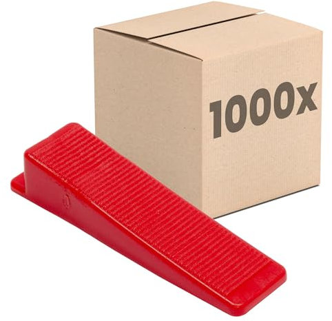 Dalsys Fliesen Nivelliersystem 1000 Keile, Verlegehilfe Set, Fliesenleger Werkzeug