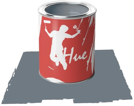 VERNICE HUE Peinture acrylique lavable pour intérieur écologique couleur taille 0,75 L Gris Londres