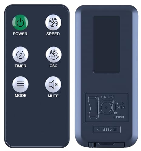 Replacement Remote Control for Holmes 42 45 SmartConnect Digital Tower Fan 32510353, 32510341, 16 Stand Fan 32510140 (Black)