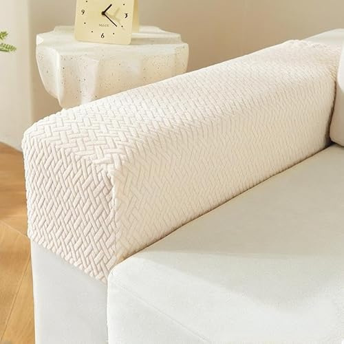 Fundas para reposabrazos y sillones, protectores elásticos para reposabrazos de sofá con agarre antideslizante, tela de poliéster lavable a máquina para reclinable/sofá biplaza/seccional