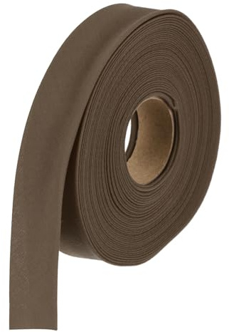 sourcing map 1/2 Inch Double Fold Bias Tape Polyester Continuous Bulk Bias Tape for Sewing, Seaming Quilting Hemming Binding Crafts (Brown 6 Yards)