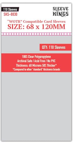 Sleeve Kings Premium Kartenhüllen (68 mm x 120 mm) – War of The Rings, 110 Hüllen pro Packung
