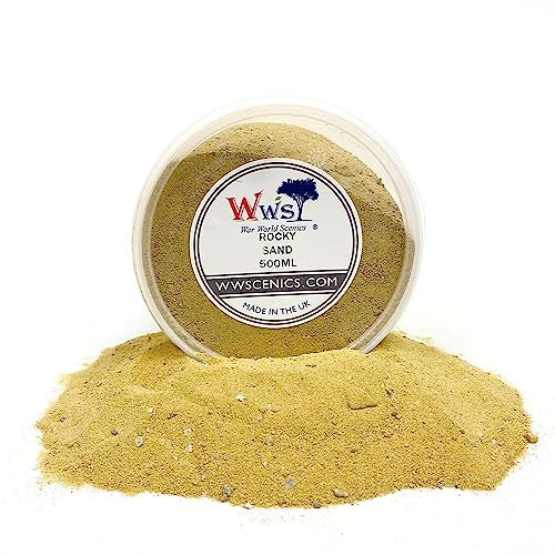 WWScenics Rocky Sand | 500ml Tub | Wargame Scenery & Basing Material