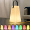 LED Outdoor Lampe mit Fernbedienung Tragbare Tischlampe für Außen mit 8 Farben USB Wiederaufladbare Wasserdichtes Akku Lampe für Garten Aussen Schlafzimmer Bar Camping (Quadrat,12 x 20cm)
