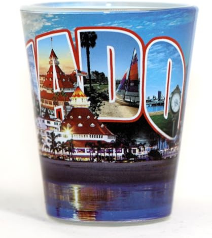 San Diego California Coronado Greetings - Bicchiere da liquore