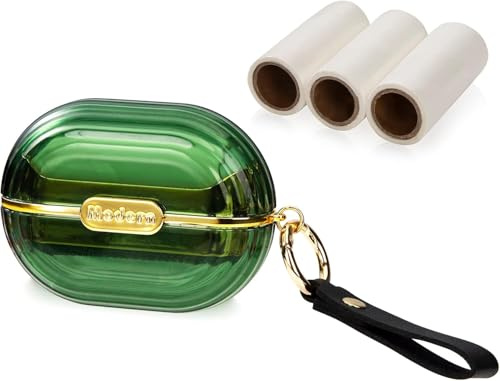 Tierhaarentferner Fusselrolle Extra Klebrige Lint Roller mit 3 Abroller Kompakt Fusselbürste für Kleidung, Sofa, Bett