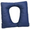MotiveTech Cojín de asiento acolchado portátil con correas de fijación, suave para asiento de inodoro, funda para asiento de inodoro para ancianos, color azul oscuro
