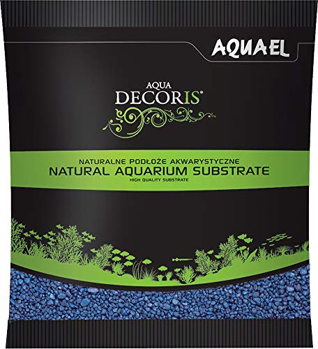 Aquael Kies für Aquarien, 2-3 mm, 1 kg, Blau, Schwarz, EL121320