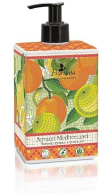 Florinda Mosaik Agrumi Mediterranei Flüssigseife im Pumpspender 500 ml