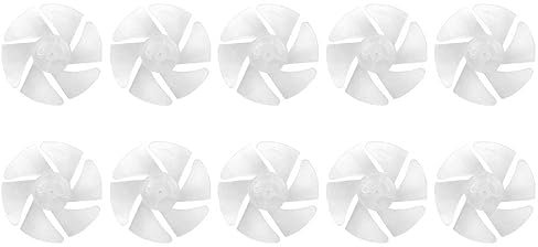 10Pcs Mini Plastic Fan Blade Portable Fan Blade Accessories Universal Fan Blade for Hair Dryers Leaves Motor Accessories 2 x 2 x 0.5 in