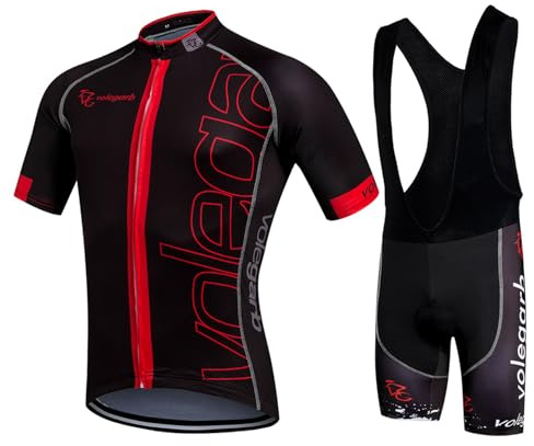 Meicynhoger Ropa Ciclismo Verano para Hombre,Ciclismo Maillot y Culotte Pantalones Cortos Transpirable