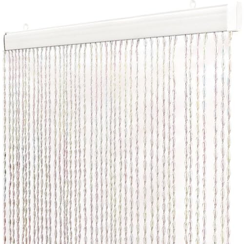 emmevi Tenda Antimosche Filo Intrecciato Gomma PVC Moschiera Finestra Porta Ingresso 100x220 Cm Multicolore