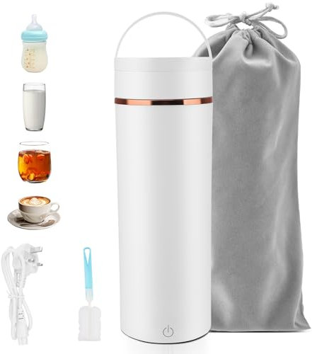 500ML Electric Kettle with Auto Shut-Off and Boil Dry Protection, Portable Travel Tea Kettle for Milk Tea Coffee, 316 Stainless Steel Liner Hot Water Boiler