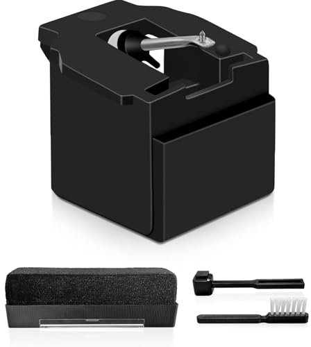 Duyeuau Plattenspieler-Nadel mit Reinigungsbürste, Plattenspieler-Zubehör, für Langlebigkeit