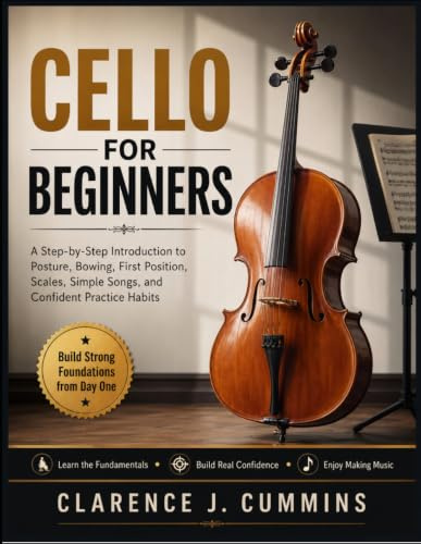 CELLO FOR BEGINNERS: A Step-by-Step Introduction to Posture, Bowing, First Position, Scales, Simple Songs, and Confident Practice Habits