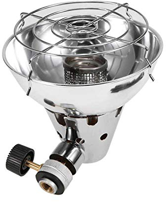 Wallfire Portable Camping Gas Stove, Mini Camping Gas Heater, Outdoor Wild Camp Gas Burner Backpacking Stove with Adjustable Stand and Storage Bag for Hiking, Camping, Trekking and Picnic