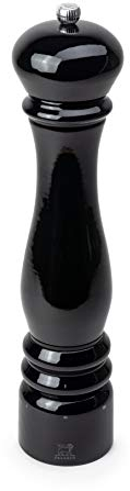 Peugeot Paris Elektrische Salzmühle, Mahlgradeinstellung u’Select, Höhe: 34 cm, Holz, Schwarz, 36256
