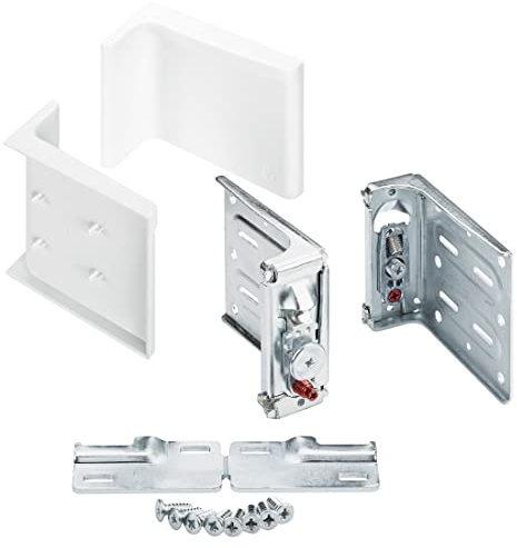SOTECH Colgador de armario LIBRA H11 Blanco para Armarios de pared pesada con unaCapacidad de carga de hasta 160 kg