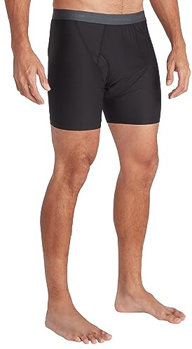 ExOfficio Men's Give-N-Go 2.0 Boxer Brief - Cool and Comfortable Underwear, Black, Large