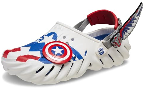 Crocs Unisex-vuxen Marvel Captain America Echo Clog, Vitt, 38/41EU