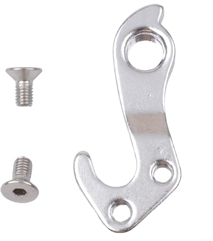 für 1 x silberfarbener Schaltauge mit 2 Schrauben, Fahrrad-Ersatzteil, Fahrrad-Schaltwerk-Aufhängung #322175 für Trek-Fahrrad-Heckhaken (Silber), 7A3IY37JU8622Z776AX8F705A134
