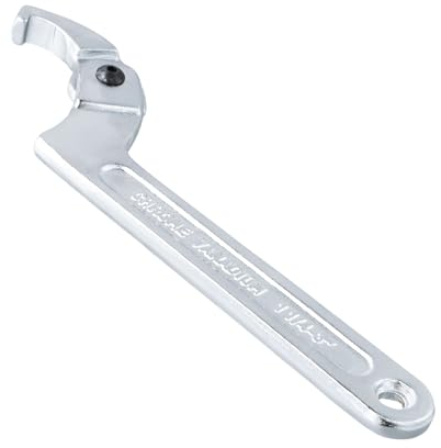 Catime Chiave a Settore in Cromo Vanadio, Chiave a Gancio C Chiave Inglese Regolabile (1 1/4”-3” (32-76mm) (Testa Quadrata))