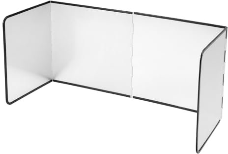 QWORK® Antisalpicaduras Cocina, Protección contra Salpicaduras Plegable 40 cm de Altura, Protector Encimera Cocina, para Estufas de Gas, Sartenes y Freidoras