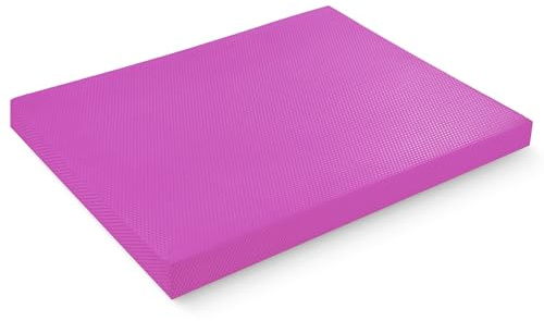 4FIZJO Balance Pad, Gleichgewichtskissen für Balance- & Stabilitätstraining, Gleichgewichtstrainer, Koordinationstrainer, Balanceboard, Physiotherapie- & Fitnesskissen, Rosa