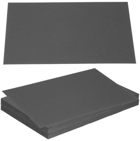 PATIKIL Feuilles Carton 7x5x0.02, 40 Pièces 15Pt d'Épaisseur, Carton pour Reliure Livres Robuste pour Couverture Reliure Livres, Noir