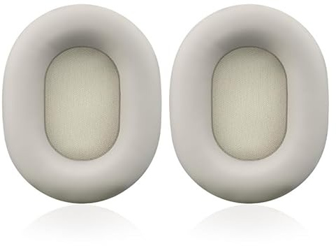 Ersatz-Ohrpolster kompatibel mit Sony WH-1000XM5 Kopfhörer, Leder-Ohrpolster, Grau