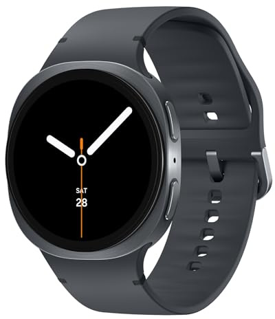 Samsung Galaxy Watch8, AI Smart Watch, Sport Band, Cushion Design, 3nm Processor, Health & Sleep Coach, Fitness Tracker, 44mm, LTE, Graphite, 3 Year Extended Warranty (UK Version)