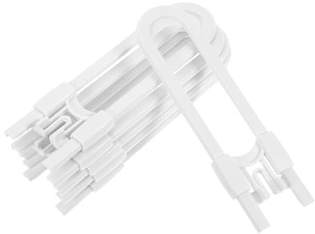 Garneck 6pcs U Shaped Cabinet Locks Multi Purpose Safety Latches for Kitchen Bathroom Bedroom Easy Tool Installation Material Secure Locking System