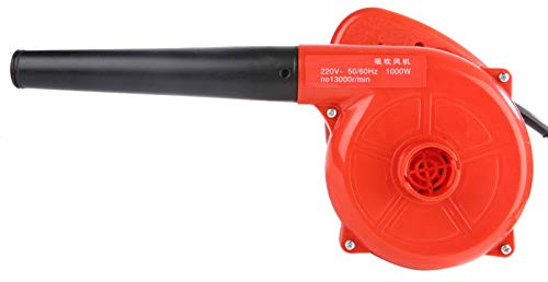 Soffiatore elettrico, soffiatore elettrico per polvere, resistente 1000W velocità-1300 giri/min rosso per mobili computer uso auto con tubo di(European regulations)