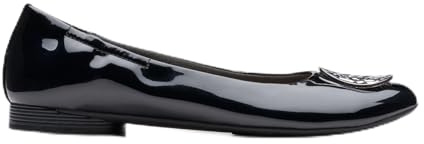 Clarks Collection Women's Loreleigh Ave Ballet Flat, Black Patent Synthetic, 5 Medium US