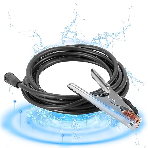Pinza De Tierra, Pinza De Tierra De 300A Pinza De Tierra Que Incluye Cable De Soldadura De 5m, Cable De Tierra De 30mm² Cable De Soldadura Con Accesorios De Soldadura De Enchufe De 9mm