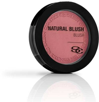 SALERM - Colorete en Polvo Compacto - Natural Blush - 8 g - Tono Sweet Rose - Rubor de Aspecto Natural - Larga Duración - Textura Suave y Ligera - Cobertura Modulable