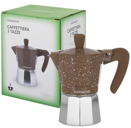 KASANOVA Caffettiera 3 tazze marrone 0 grassi