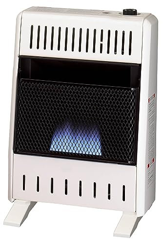 ProCom Heating Liquid Propane Ventless Blue Flame Heater With Base Feet - 10,000 BTU, Manual Control - Model# ML100HBA-B