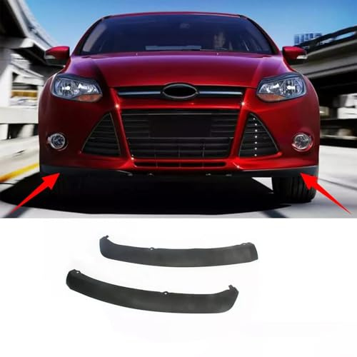 WJWMAOXJ Alerón Delantero Coche para Focus III 2011-2014,Labio del Parachoques Delantero Difusor Kit Protección Alerón de Parachoques Delantero