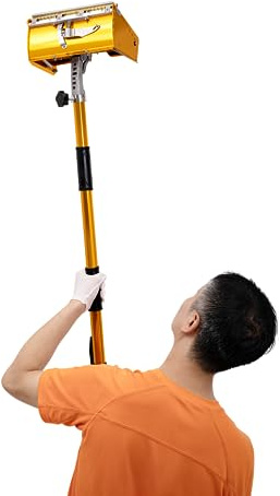 Werkzeug-Set für Trockenbau, flache Oberfläche, für Trockenbau, flache Box für Trockenbau, mit verstellbarem Griff, 90 – 150 cm, für die Behandlung von Wänden