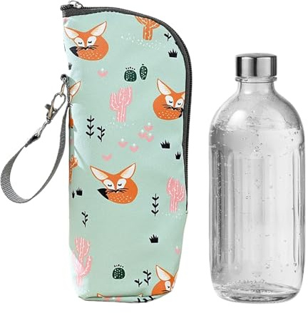 Yulokdwi Sac Isotherme pour Bouteille, Sac Isotherme pour Lait Maternel, Protection Thermique Porte-Gobelet pour Camping Pique-Nique Sorties Extérieur Été Garderie