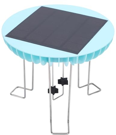 Pwshymi Mélangeur d'eau de Bain d'oiseaux à énergie Solaire, Fonctionnement Silencieux, Agitateur d'eau pour Décoration D'étang de Jardin avec Support et Agitateur 0,5 W pour Pots Ornementaux,