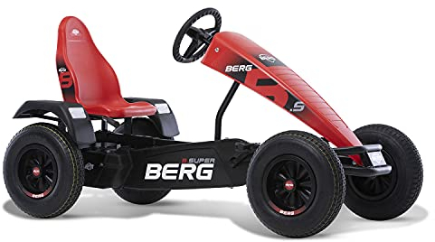 Berg Gokart mit XL-Frame B.Super Red mit Dreigangschaltung | Kinderfahrzeug, Tretauto mit Verstellbarer Sitz, Mit Freilauf, Kinderspielzeug geeignet für Kinder im Alter ab 5 Jahren